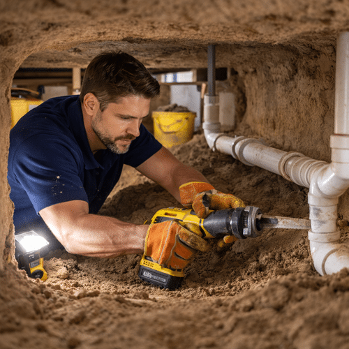 Tunneling for Plumbing Repairs
